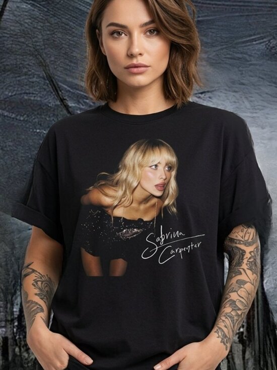 Gildan Tops - Vintage Sabrina Carpenter Graphic Tee Retro Pop Star Y2K Streetwear Shirt